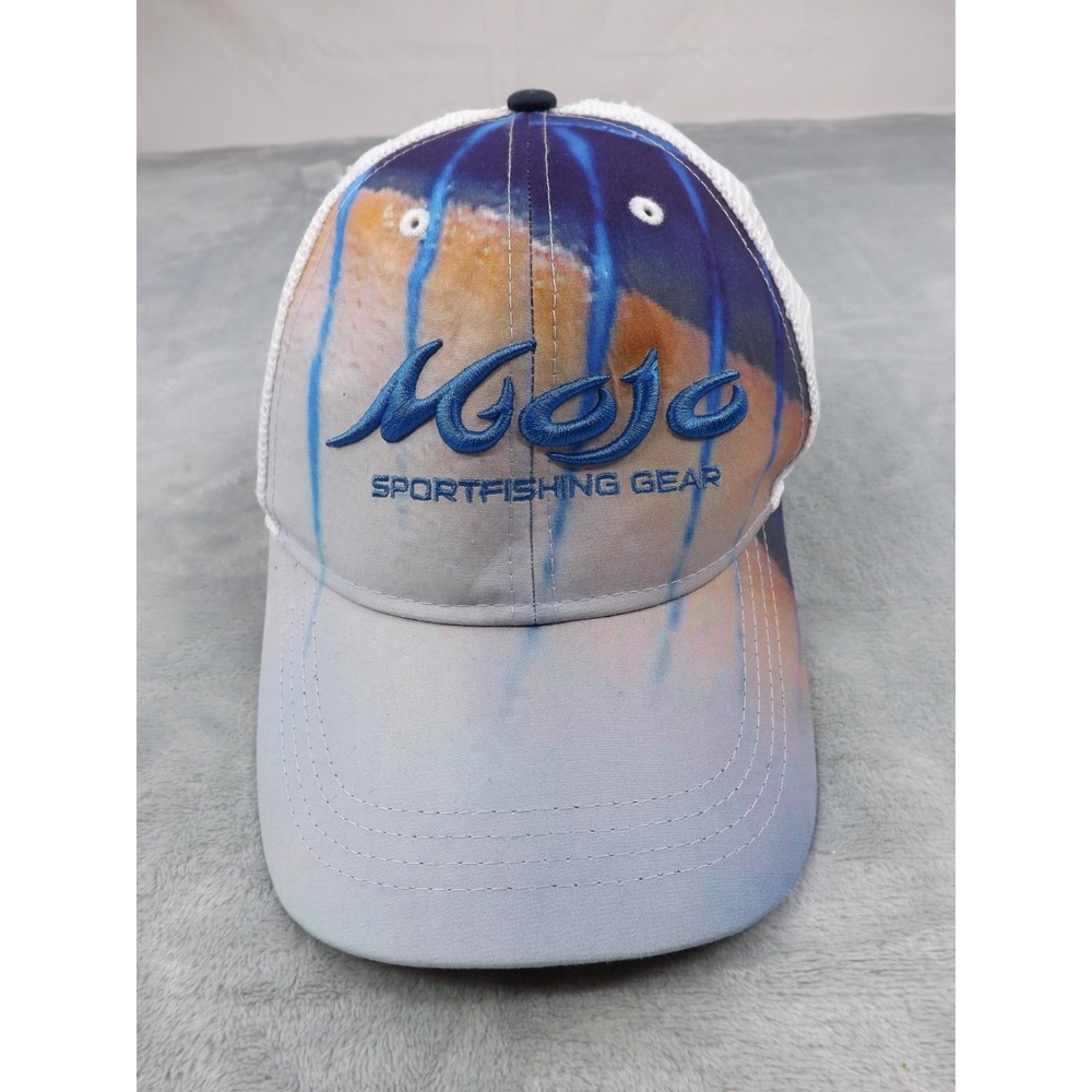 Mojo Sportfishing Gear Truckers Snapback Cap/Hat Multi Color Embroidered 6-Panel